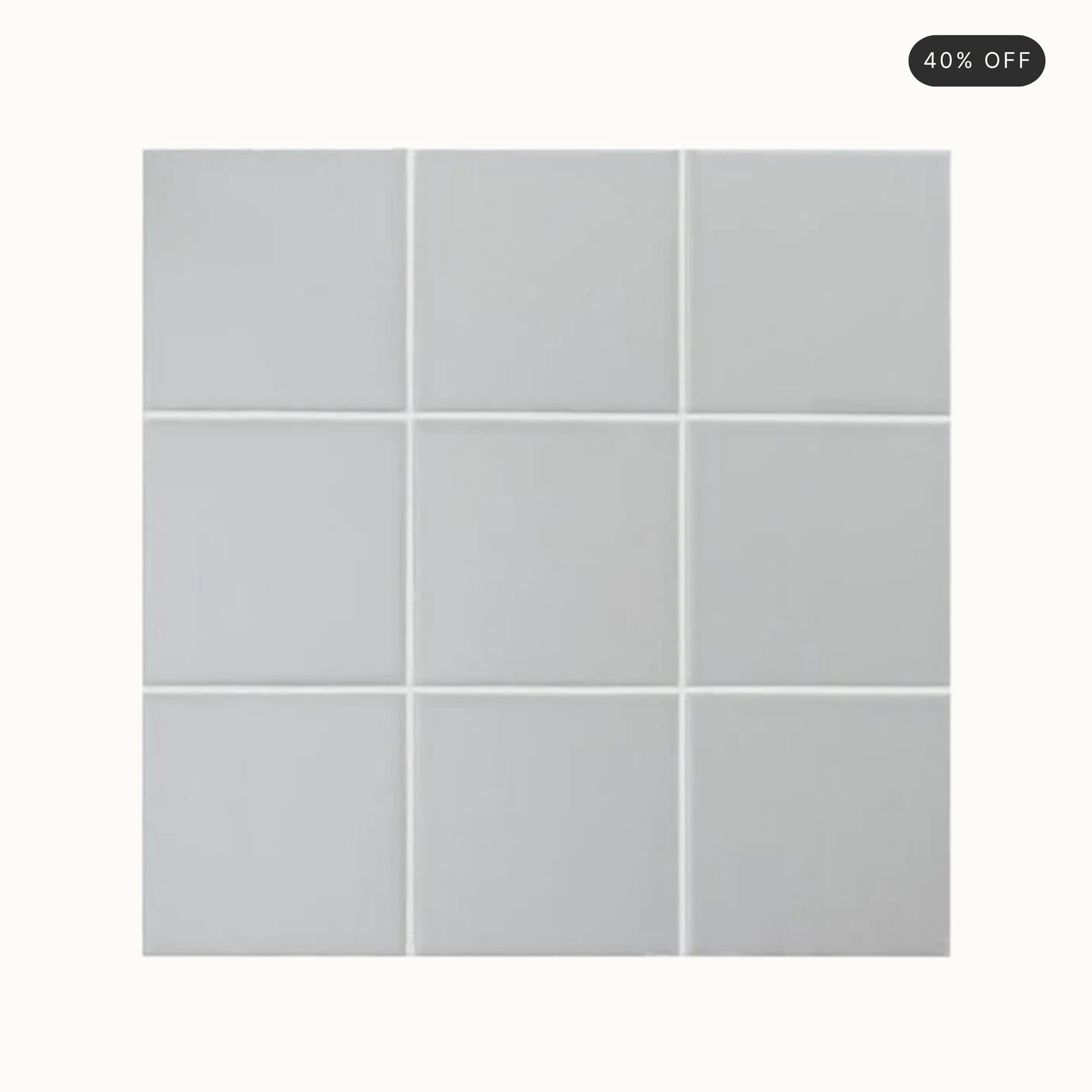 TH Light Grey Square Tile