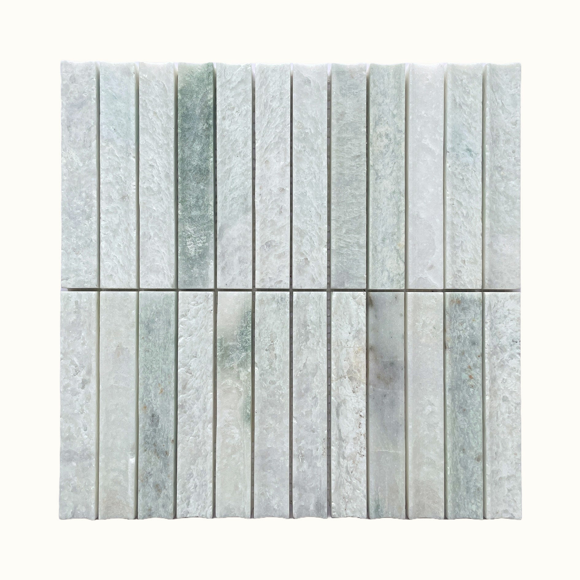 Linden Concave Marble Mosaic Tile - Tisa Home