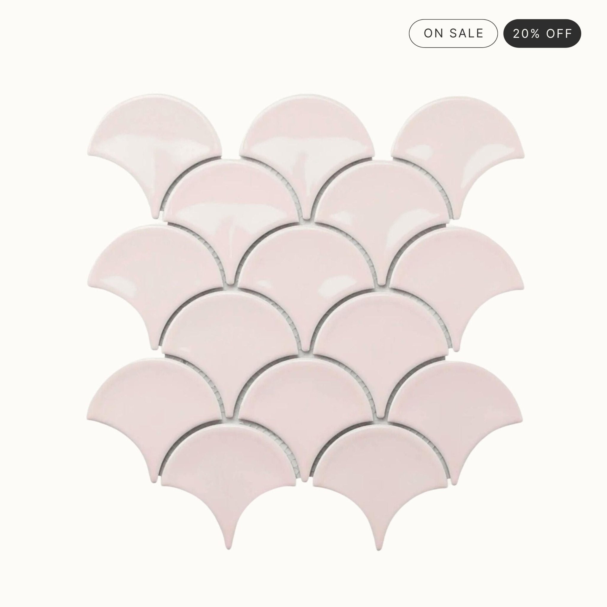 Macaron Gloss Fish Scale Tile - Tisa Home