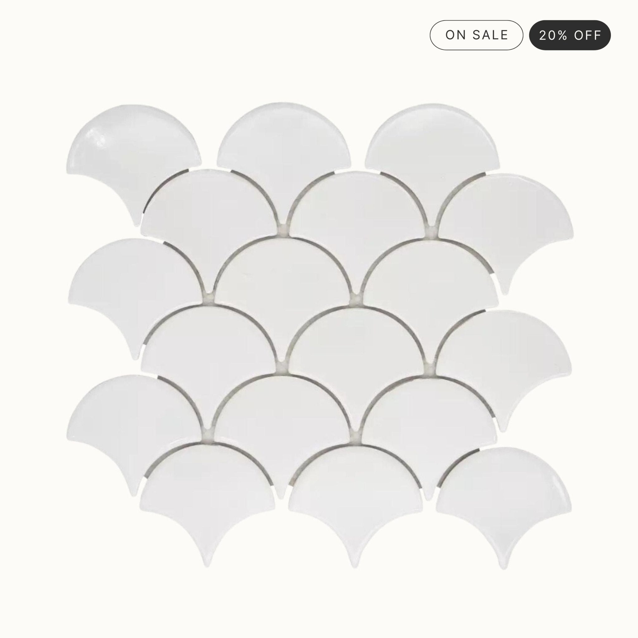 Nalu Gloss Fish Scale Tile - Tisa Home