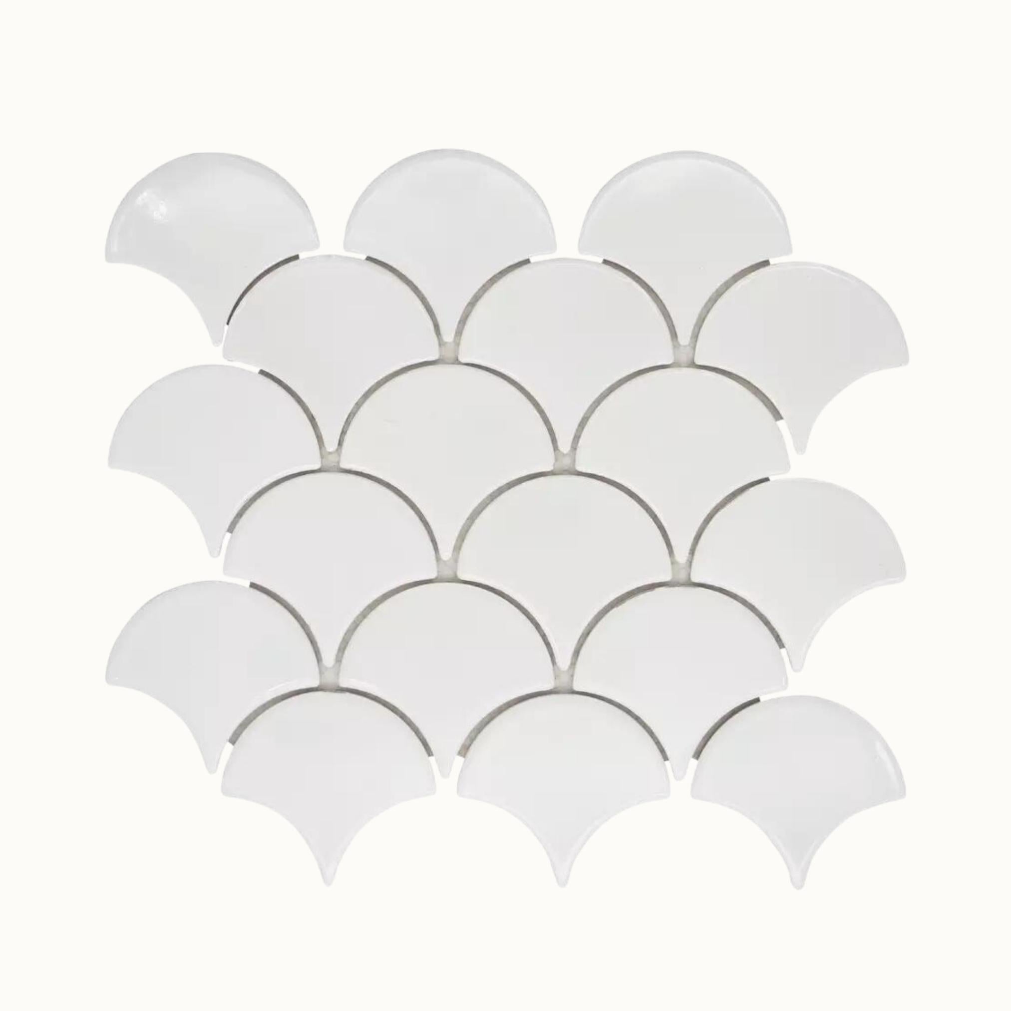 Nalu Gloss Fish Scale Tile - Tisa Home