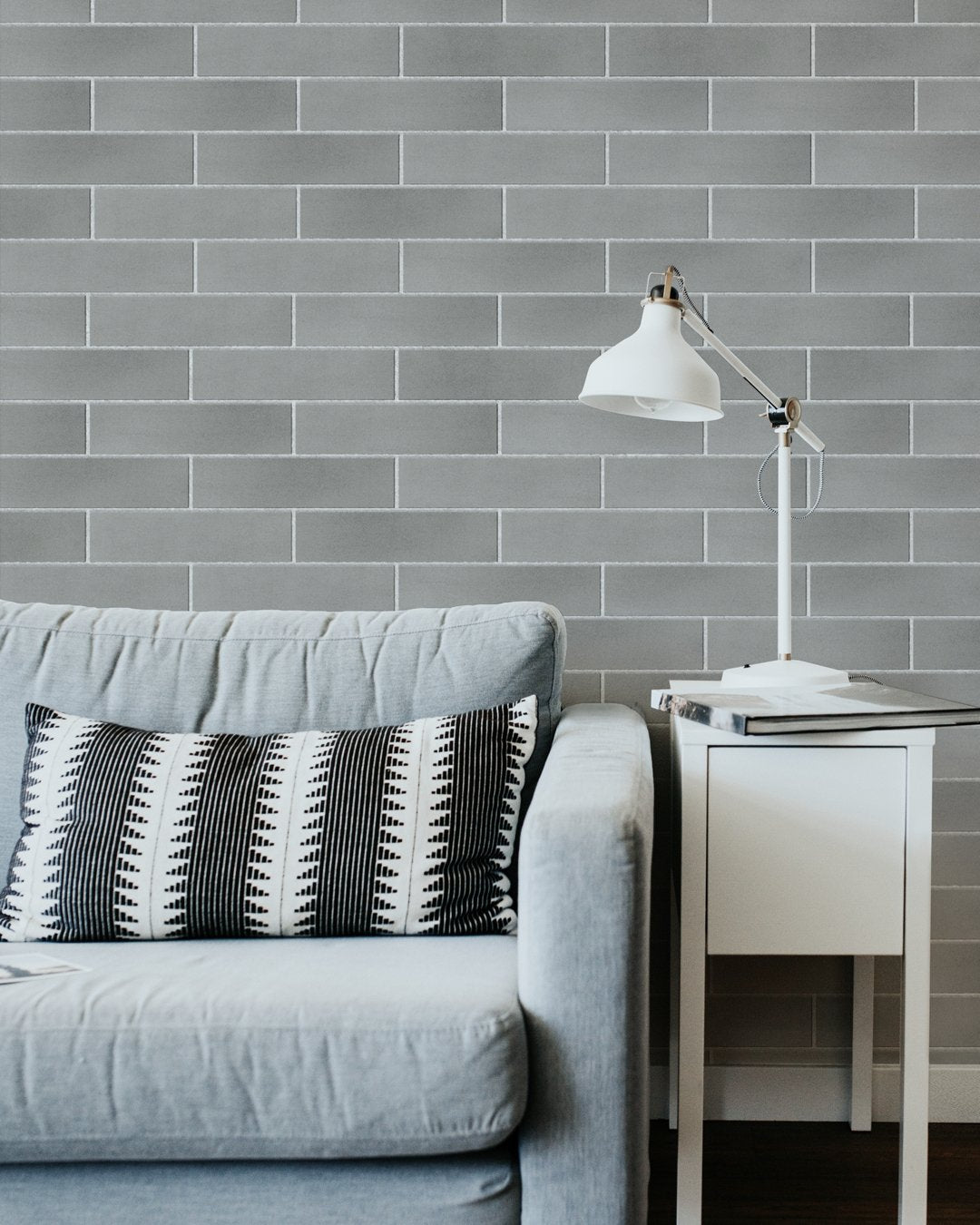 TH Warm Grey Subway Tile - Tisa Home